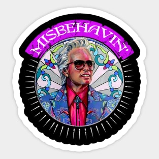 misbehavin retro new design baby billy Sticker